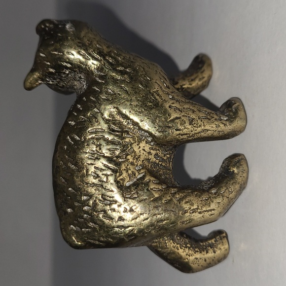 Vintage Brass Bobcat - Picture 4 of 8